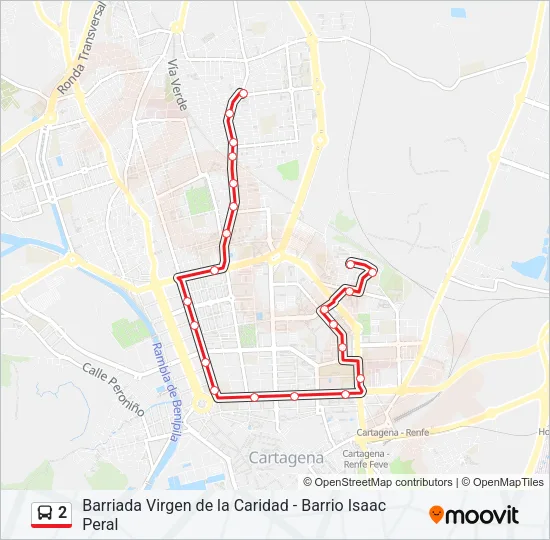 2 Bus Line Map