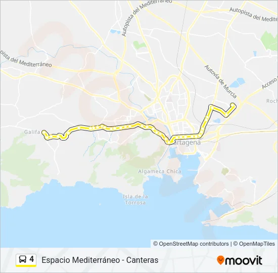 4 Bus Line Map