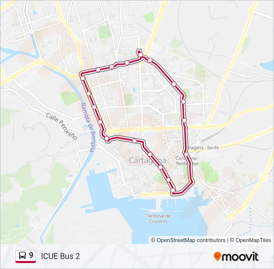 9 Bus Line Map