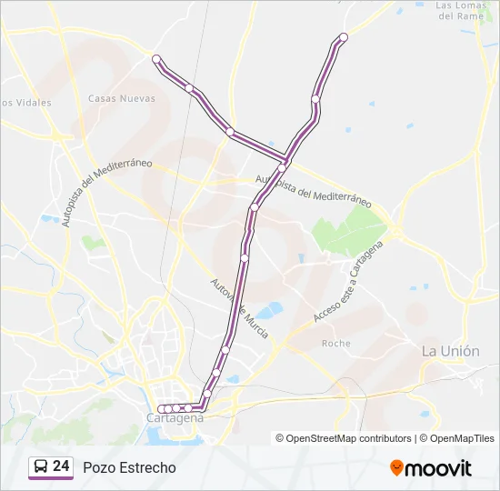 24 Bus Line Map