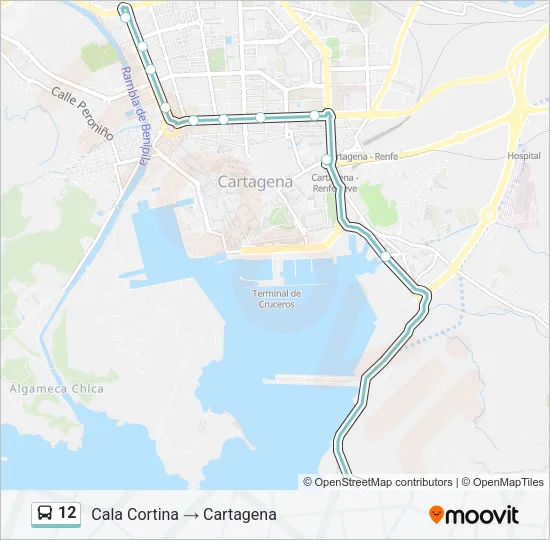 12 Bus Line Map