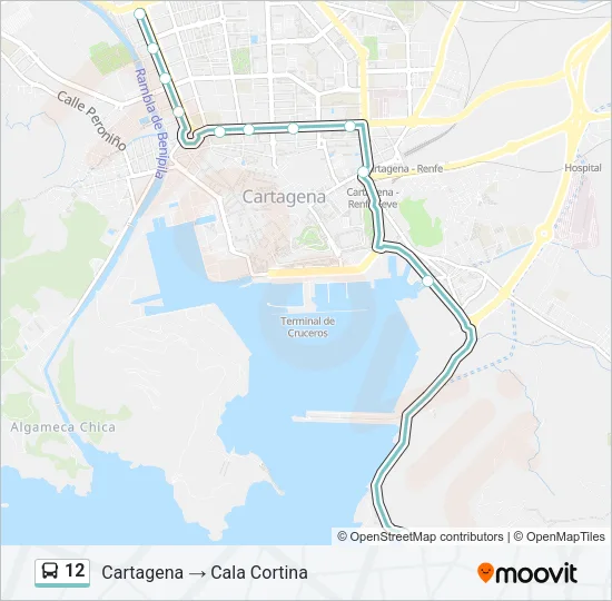 12 Bus Line Map