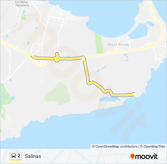 2 Bus Line Map
