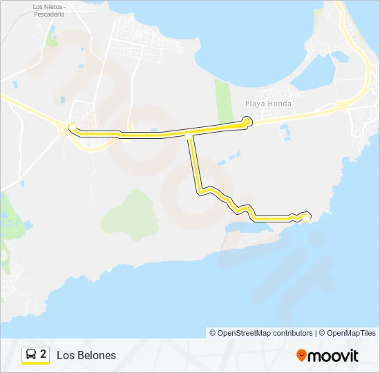 2 Bus Line Map
