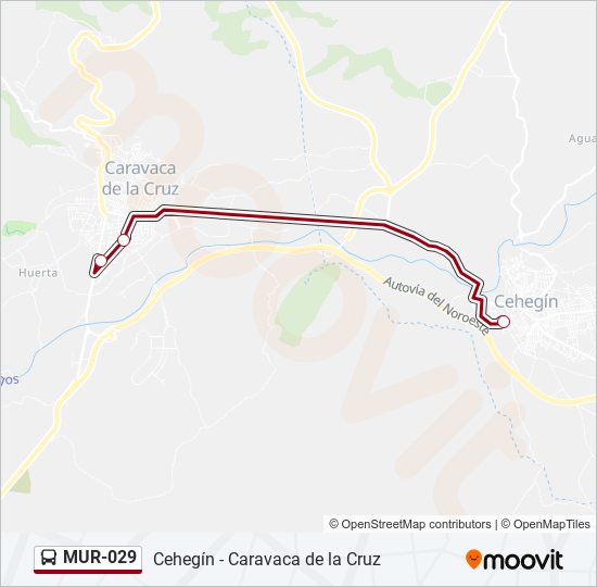 MUR-029 bus Line Map