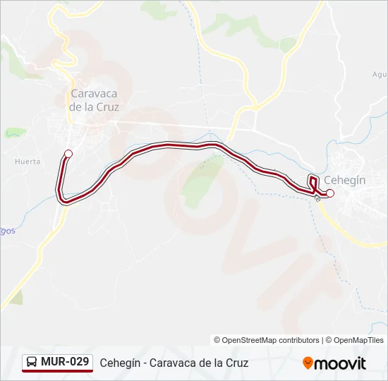 MUR-029 Bus Line Map
