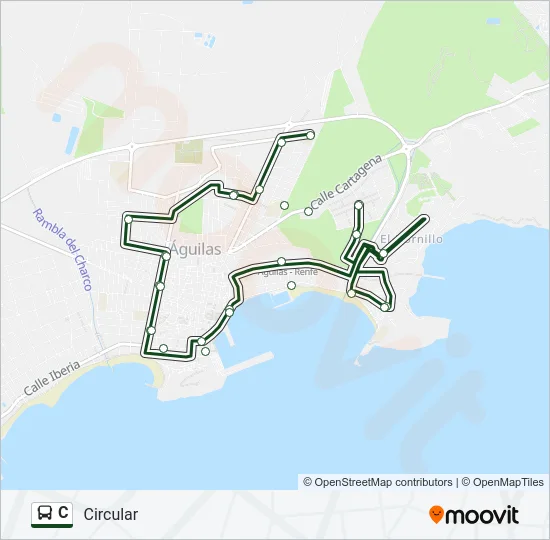 C Bus Line Map