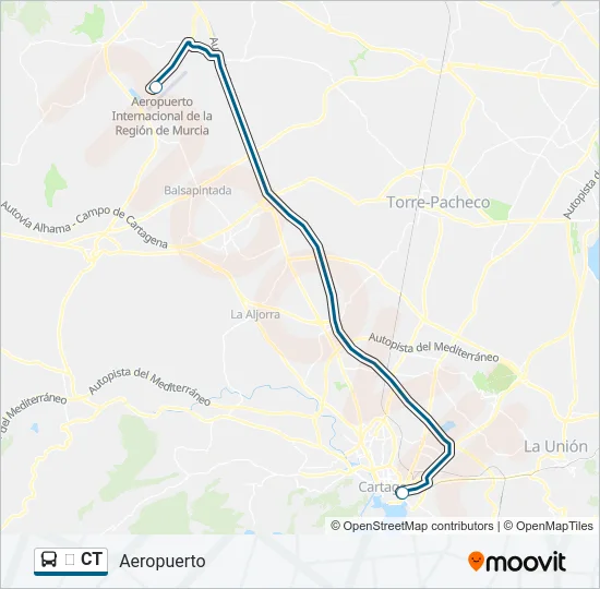 ✈️ CT Bus Line Map