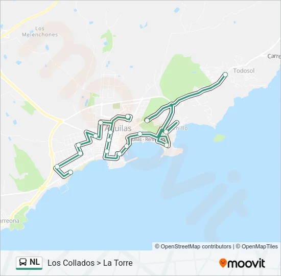 NL Bus Line Map