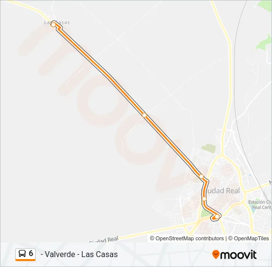 6 Bus Line Map