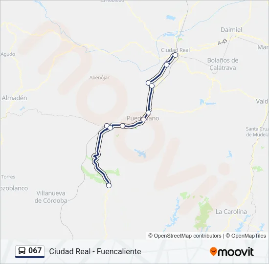 067 Bus Line Map