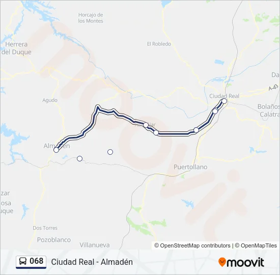 068 Bus Line Map