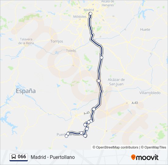 066 Bus Line Map