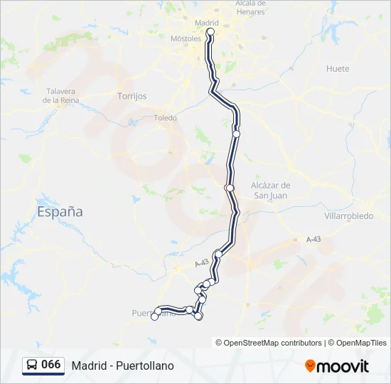 066 Bus Line Map