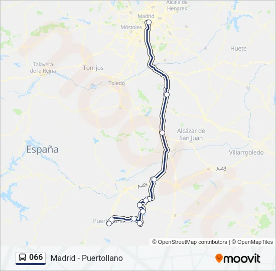 066 Bus Line Map