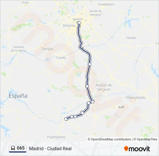 065 Bus Line Map