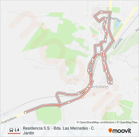 L4 Bus Line Map