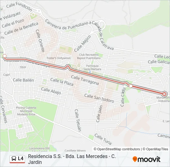 L4 Bus Line Map