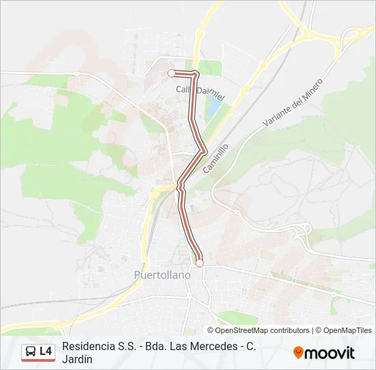 L4 Bus Line Map