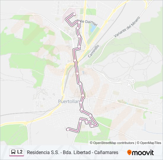 L2 bus Mapa de línia