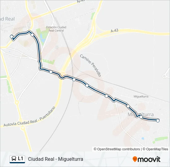 L1 Bus Line Map