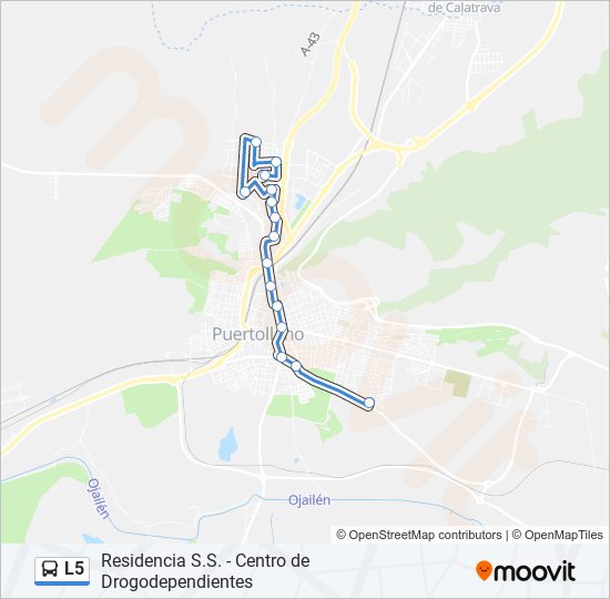 L5 bus Line Map