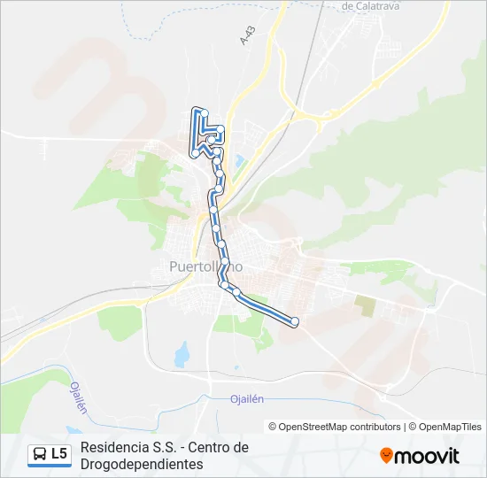 L5 Bus Line Map