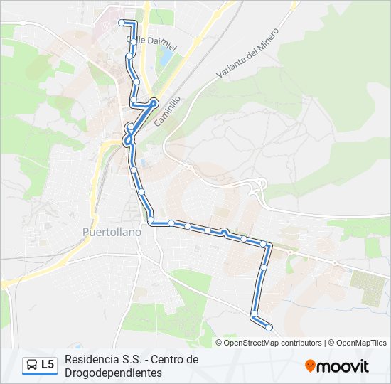 L5 bus Line Map