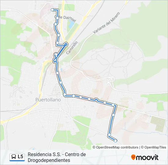 L5 Bus Line Map