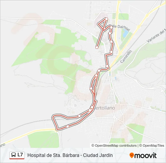 L7 Bus Line Map