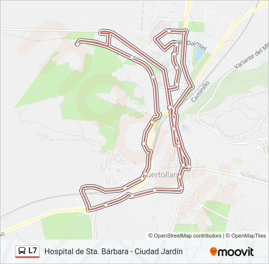 L7 Bus Line Map