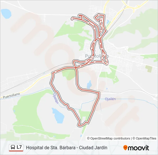 L7 Bus Line Map