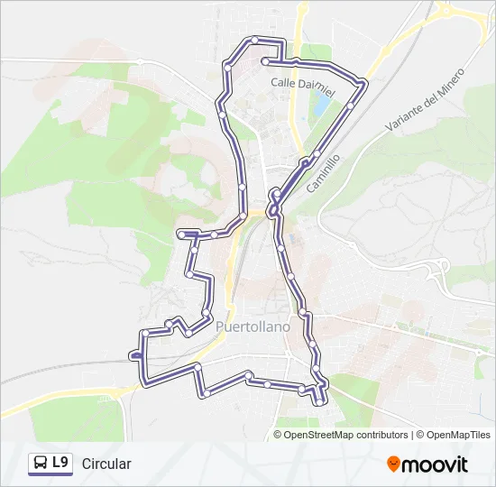 L9 Bus Line Map