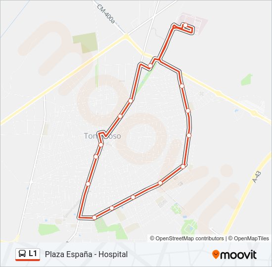 L1 Bus Line Map