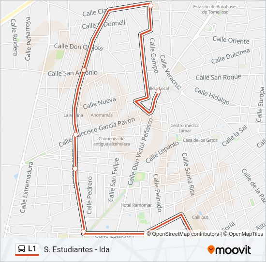 L1 Bus Line Map