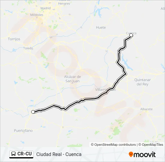 CR-CU Bus Line Map