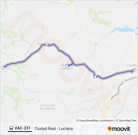 VAC-231 Bus Line Map