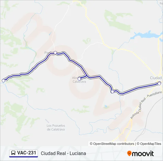 VAC-231 Bus Line Map
