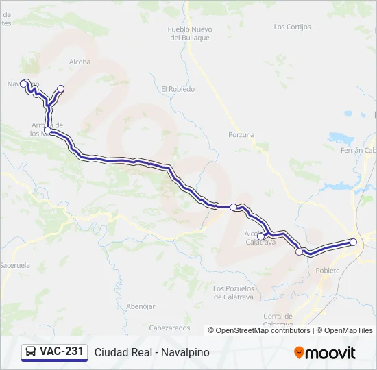 VAC-231 Bus Line Map
