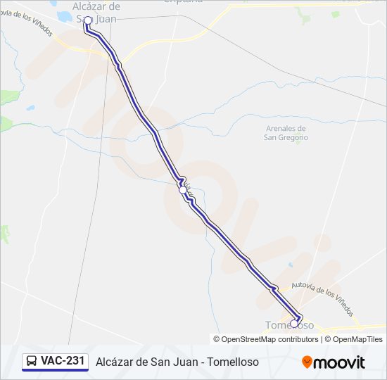 VAC-231 bus Line Map