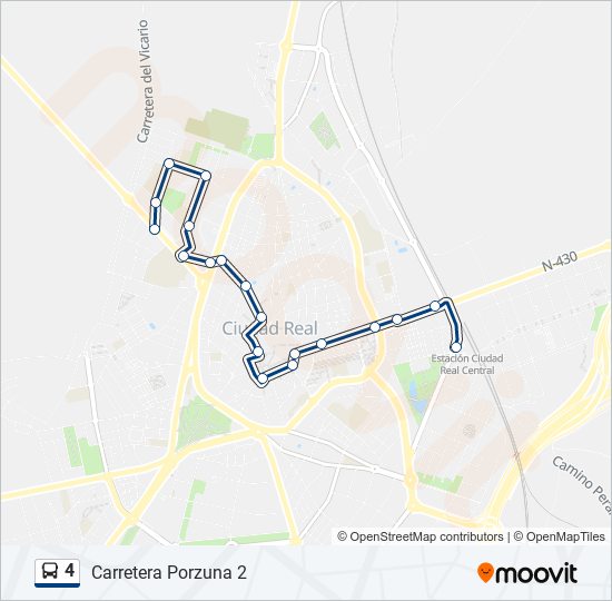 4 bus Line Map