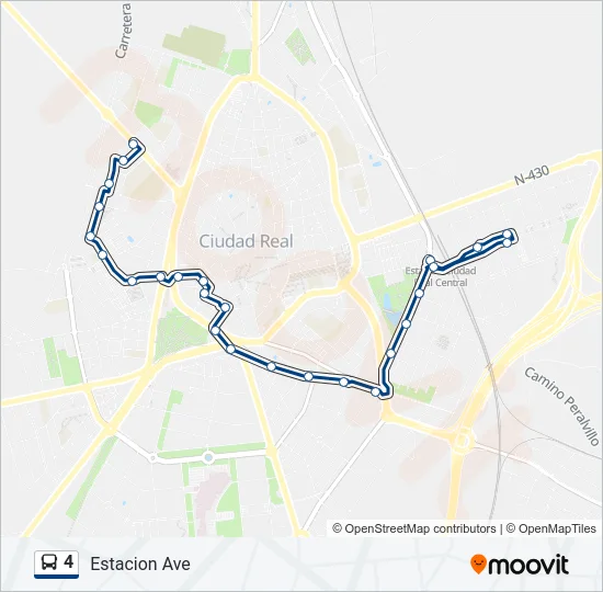4 Bus Line Map