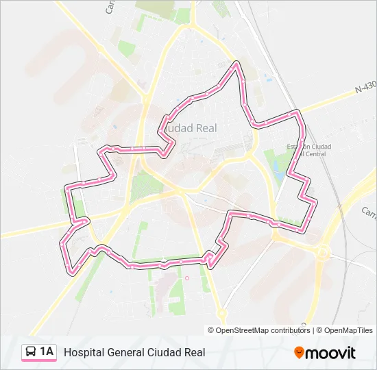 1A Bus Line Map