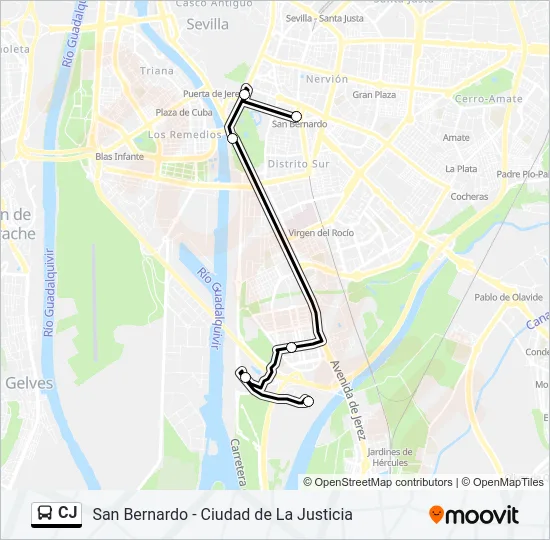 CJ Bus Line Map