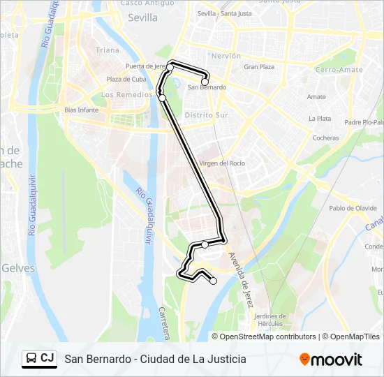CJ Bus Line Map