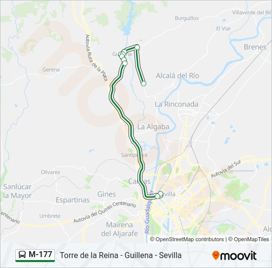 M-177 Bus Line Map