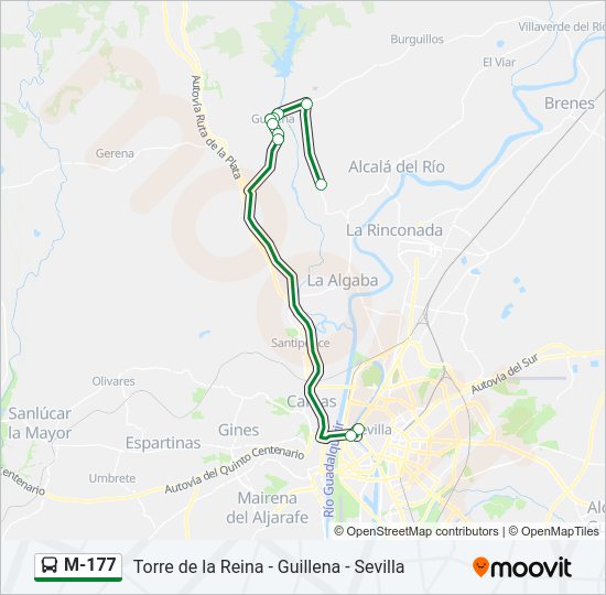 M-177 Bus Line Map