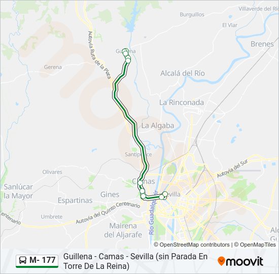 M- 177 Bus Line Map