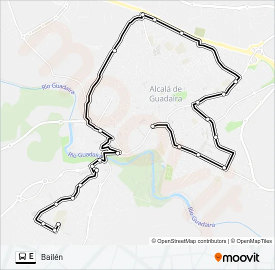 E Bus Line Map