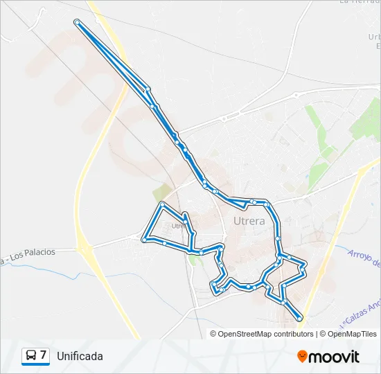 7 Bus Line Map